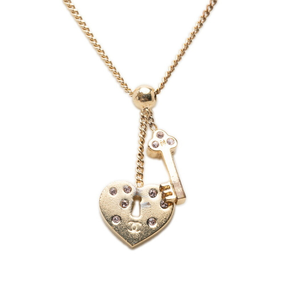 CHANEL Gold Logo Necklace